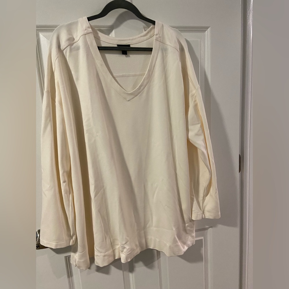 Plus size cream color tunic by J.Jill size 3X